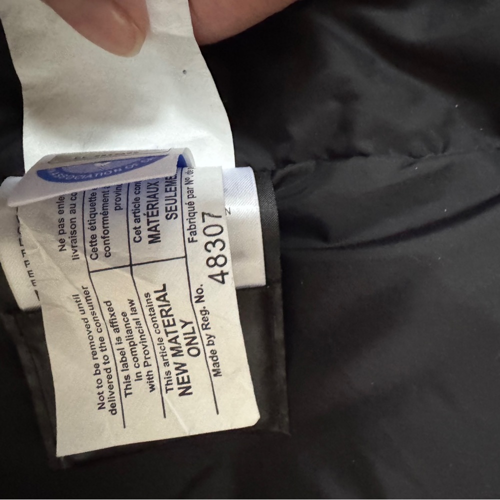 Canada Goose Long Black Parka with Red Logo - Picture 10 of 16